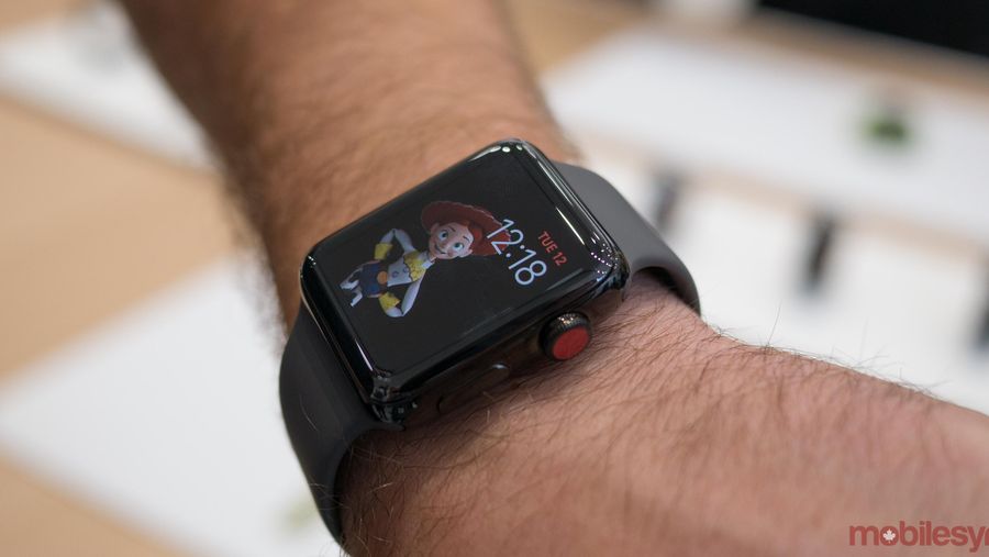 Apple Watch Series 3 on wrist