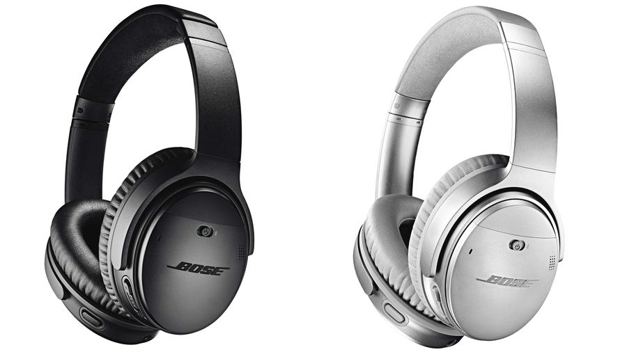 The black and silver Bose QC35 II headphones.