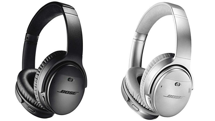 The black and silver Bose QC35 II headphones.