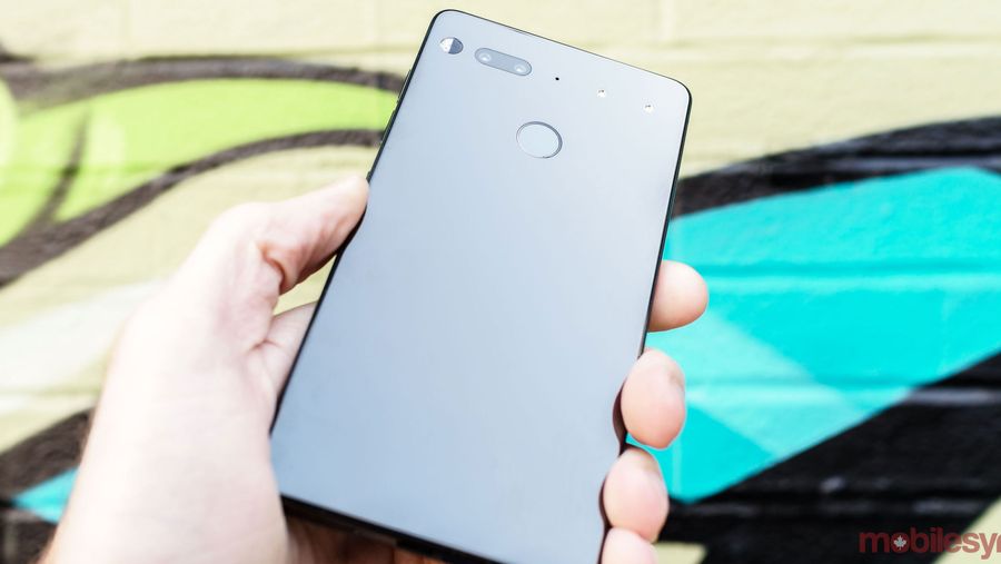 Back view of Essential Phone