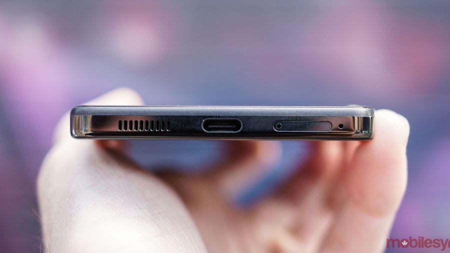 Bottom of Essential Phone smartphone