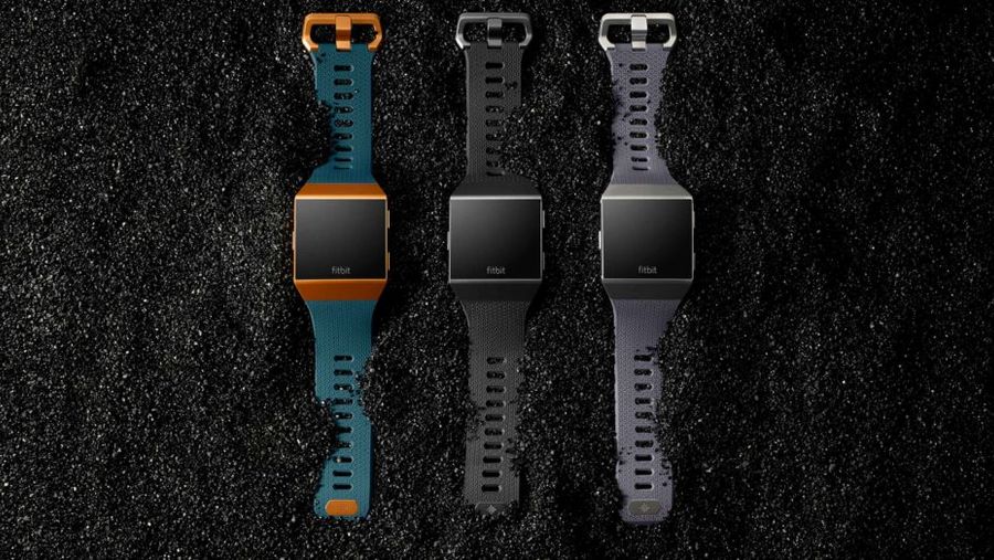 Photo of the three Fitbit Ionic smartwatches