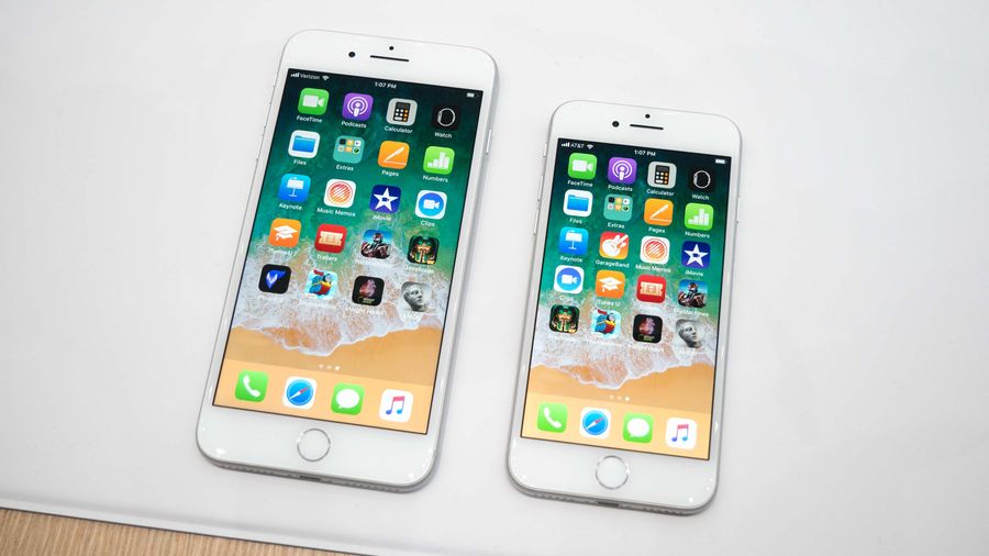 iPhone 8 and 8 Plus on table