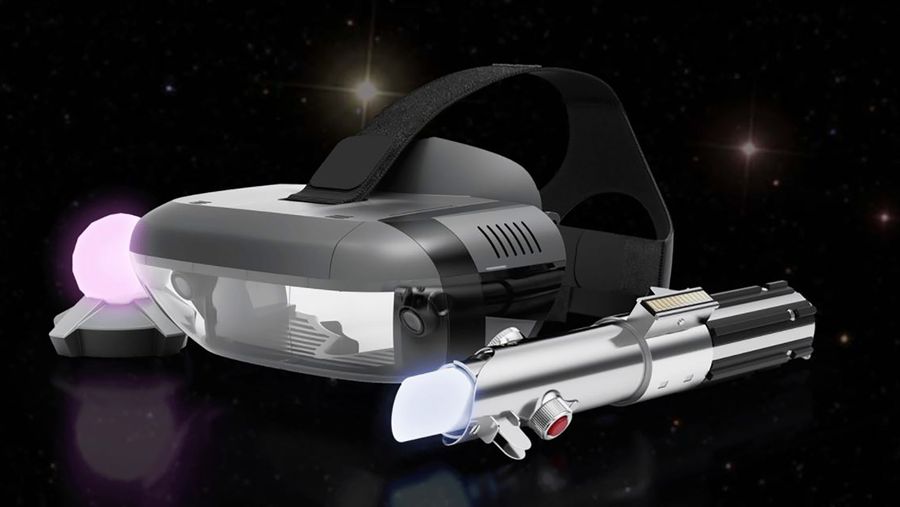 Lenovo mirage, with lightsaber controller and trackpad