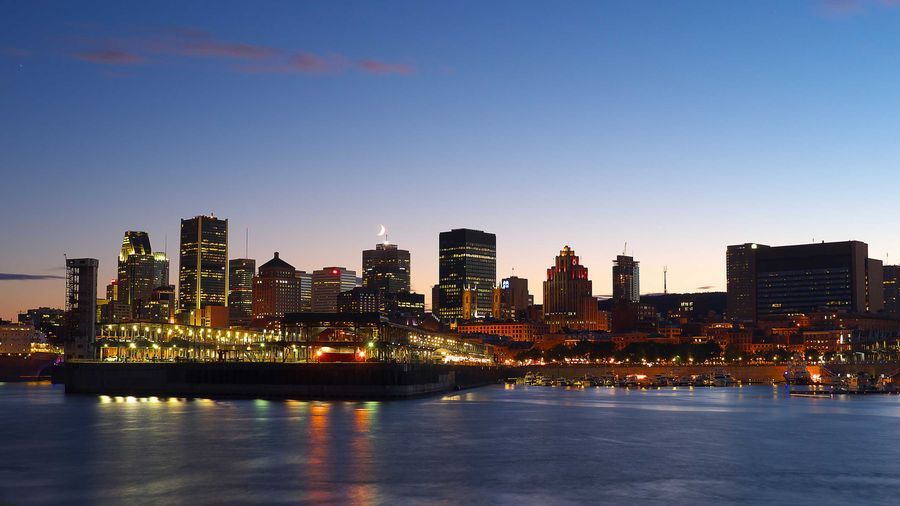 A night-time image of Montreal