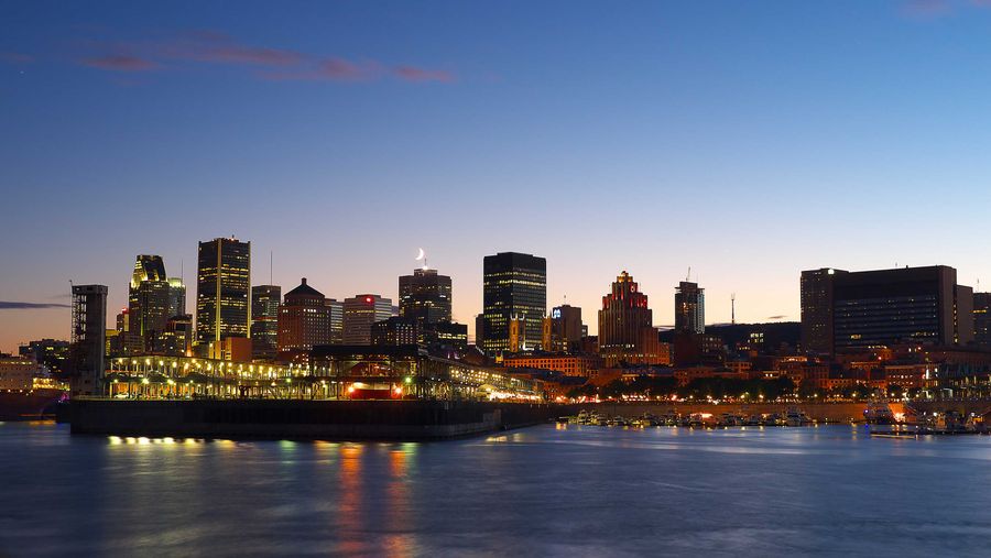 A night-time image of Montreal