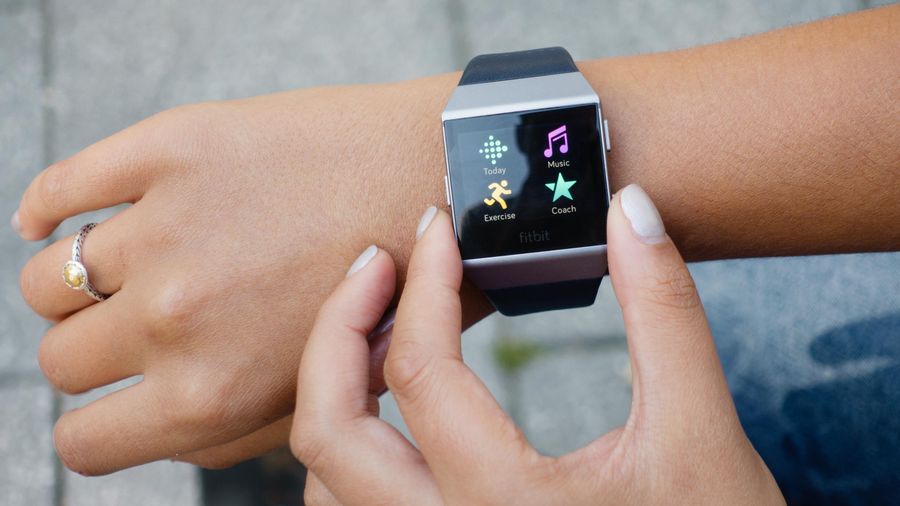 The app menu on the Fitbit Ionic