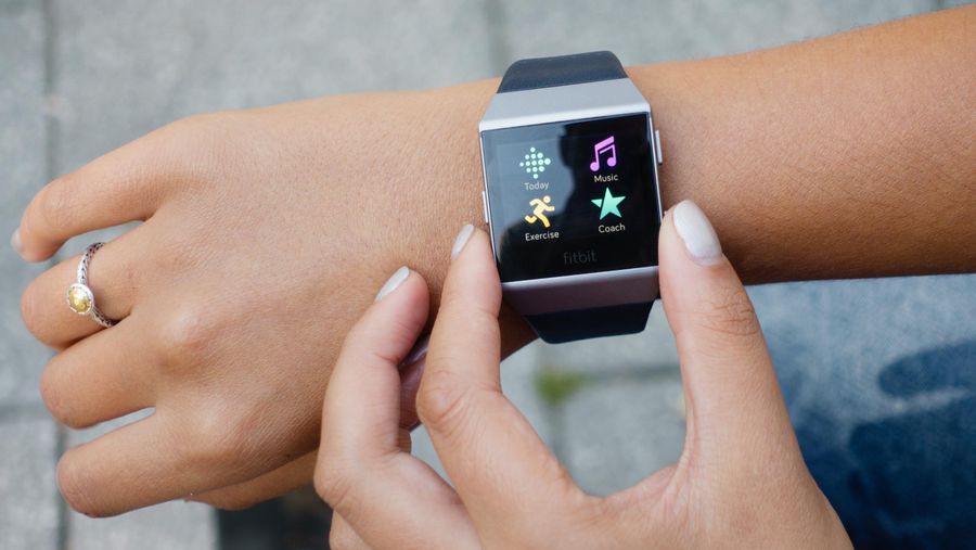 The app menu on the Fitbit Ionic