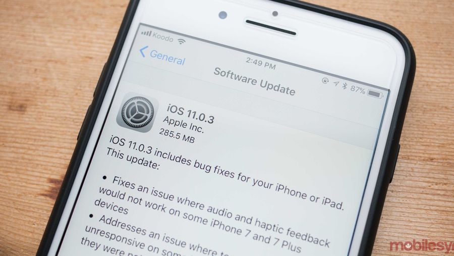 iOS 11.0.3