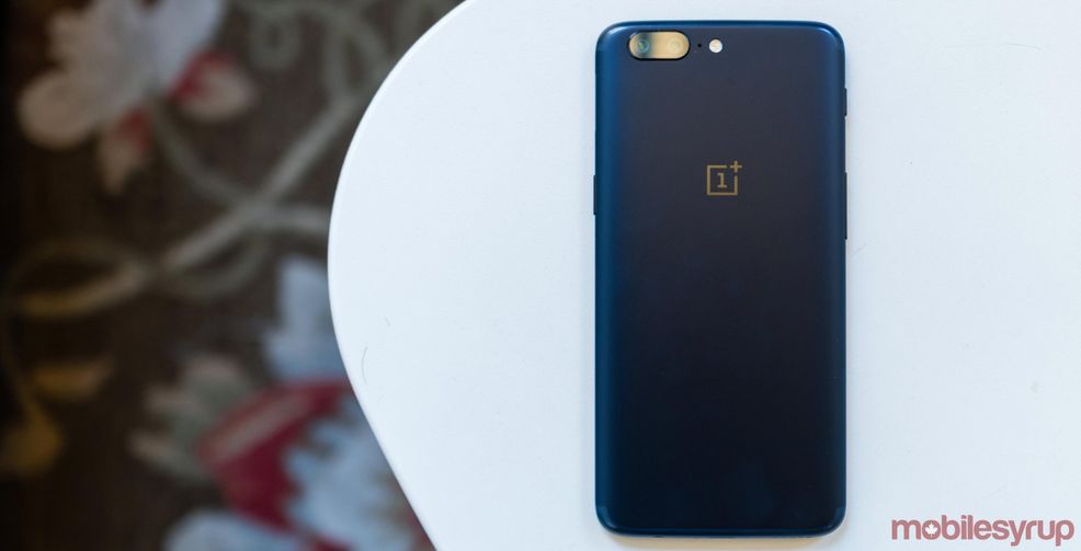 OnePlus 5 on desk
