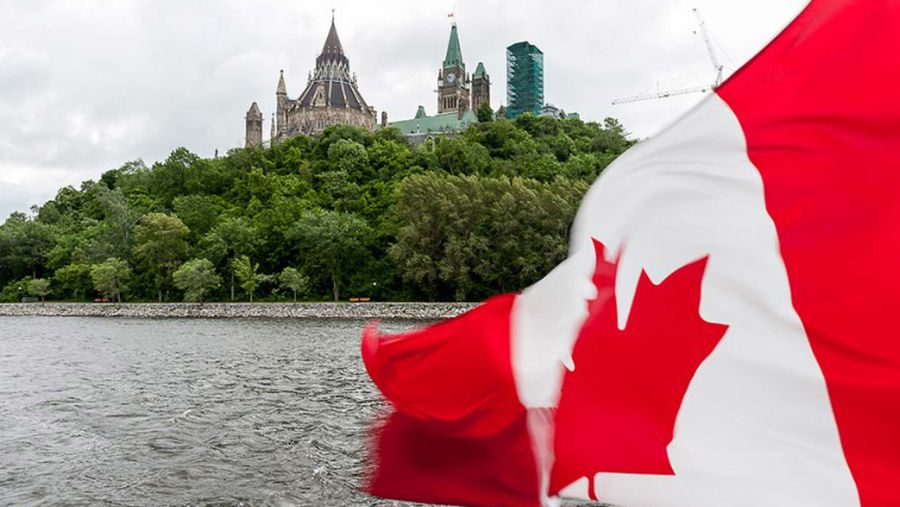 View of Parliament Hill from the Ottawa River