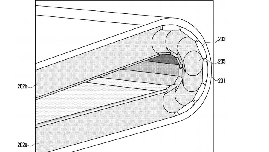 Samsung foldable phone patent