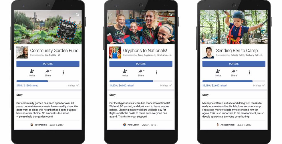 Facebook fundraising
