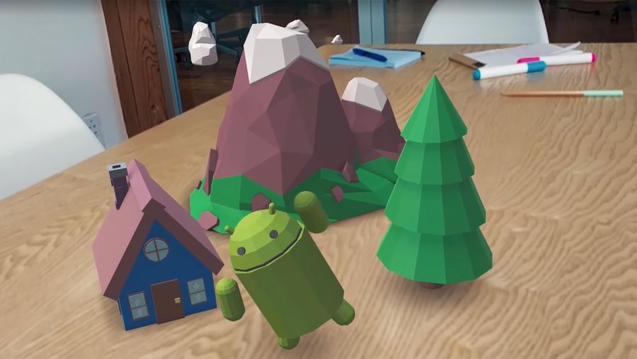 Google ARCore on table