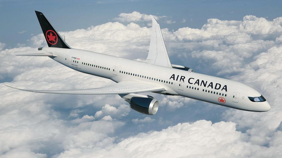 an Air Canada airplane