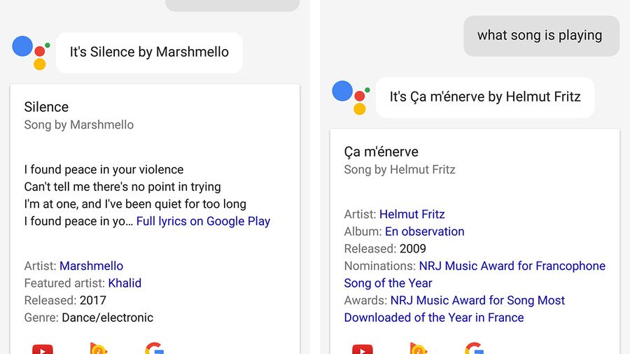 Google Assistant what song is this question