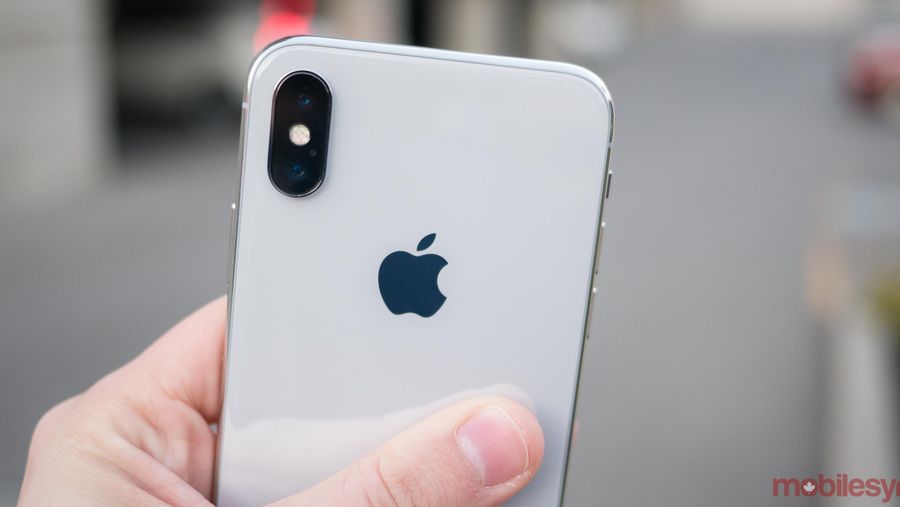 Rear of iPhone X
