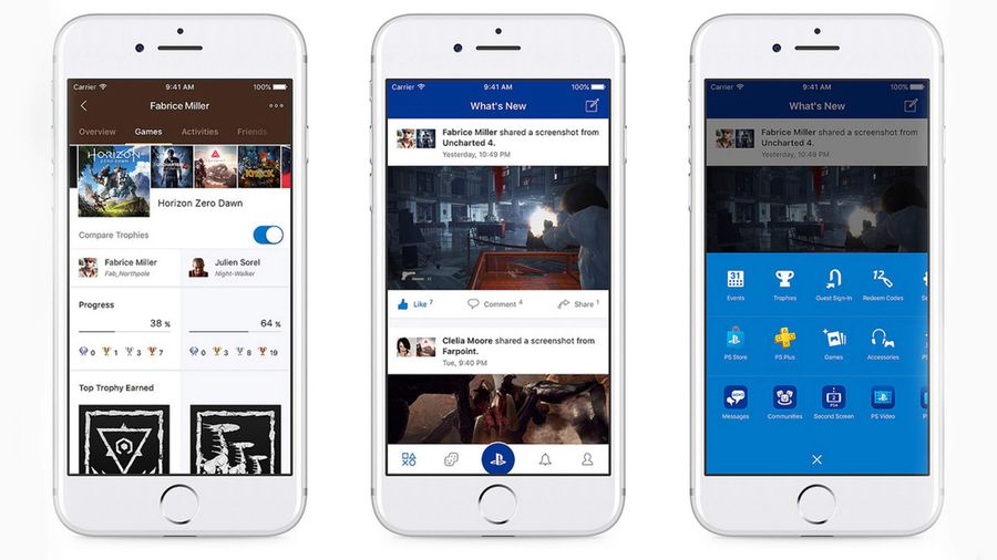 The newly updated PlayStation mobile app