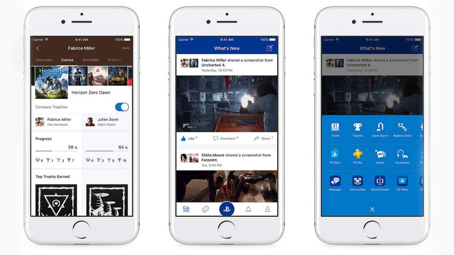 The newly updated PlayStation mobile app