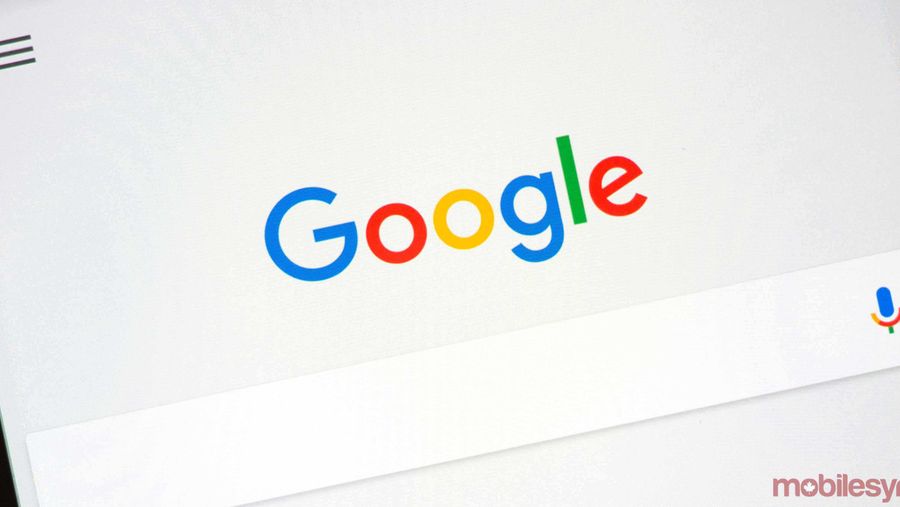 Google Canada search bar
