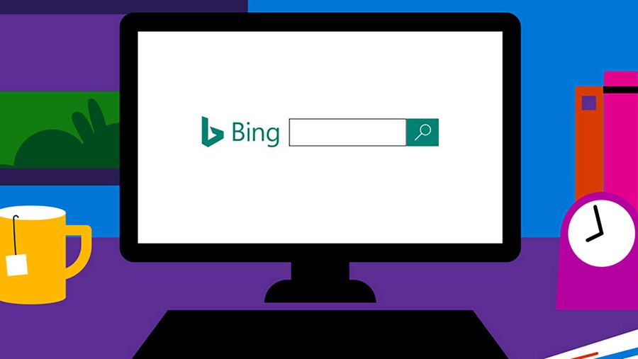 Microsoft Bing header