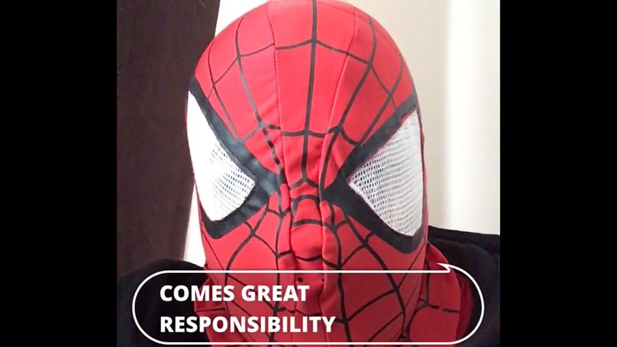 Clipomatic app Spider-Man