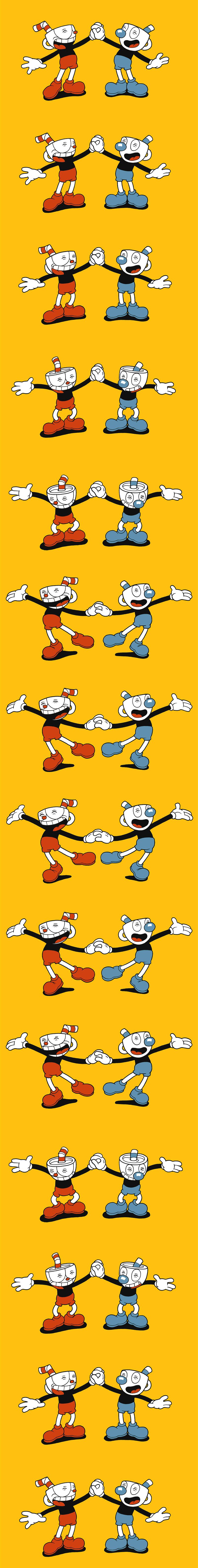Cuphead and Mugman