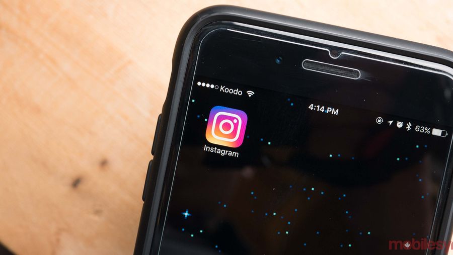 Instagram app on iOS
