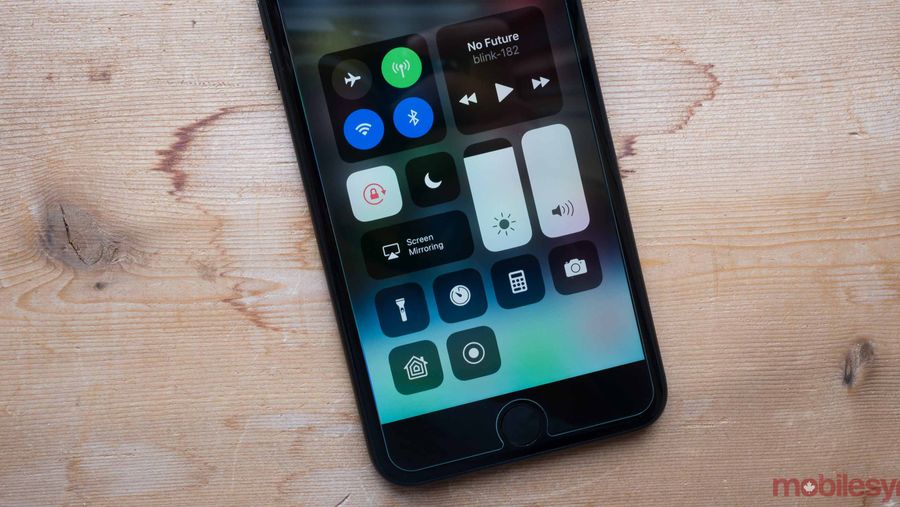 iOS 11 control Centre