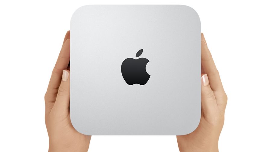 Mac mini in the hands