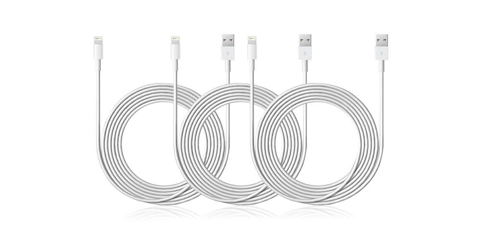 Nab Three Ultra-Long Lightning Cables for Under $25 CAD