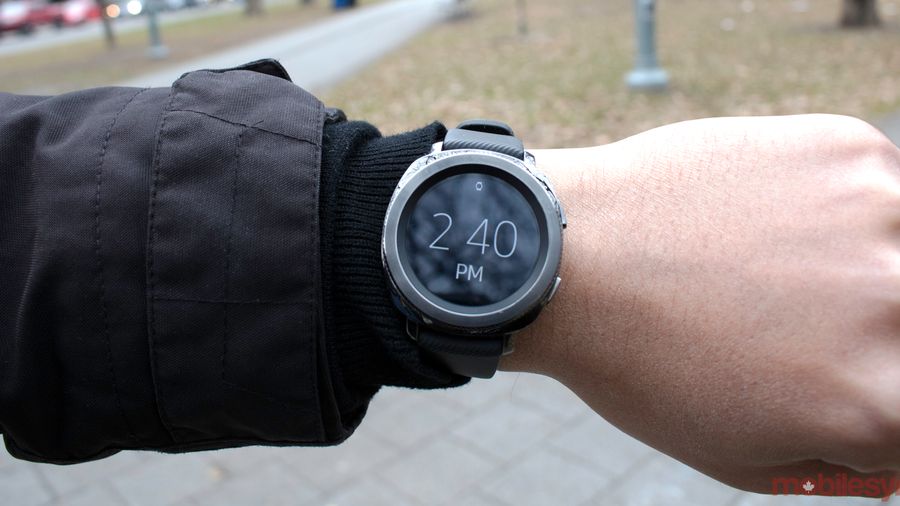 Gear Sport on the wrist