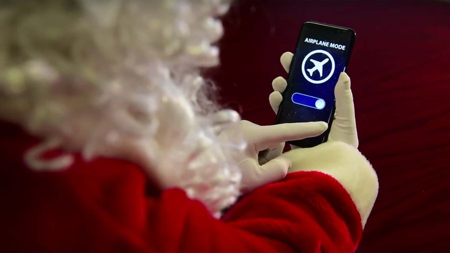 Santa phone airplane mode