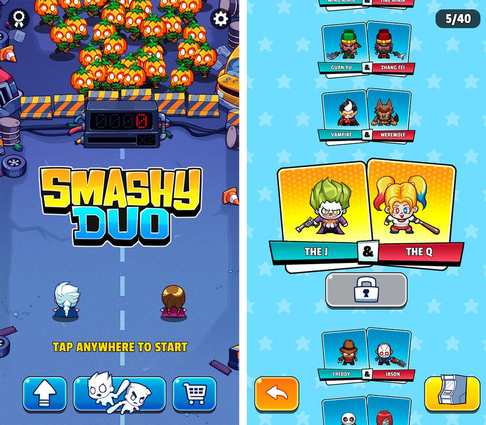 Smashy Duo is a fun tennis-like game featuring characters from pop fiction [Game of the Week]