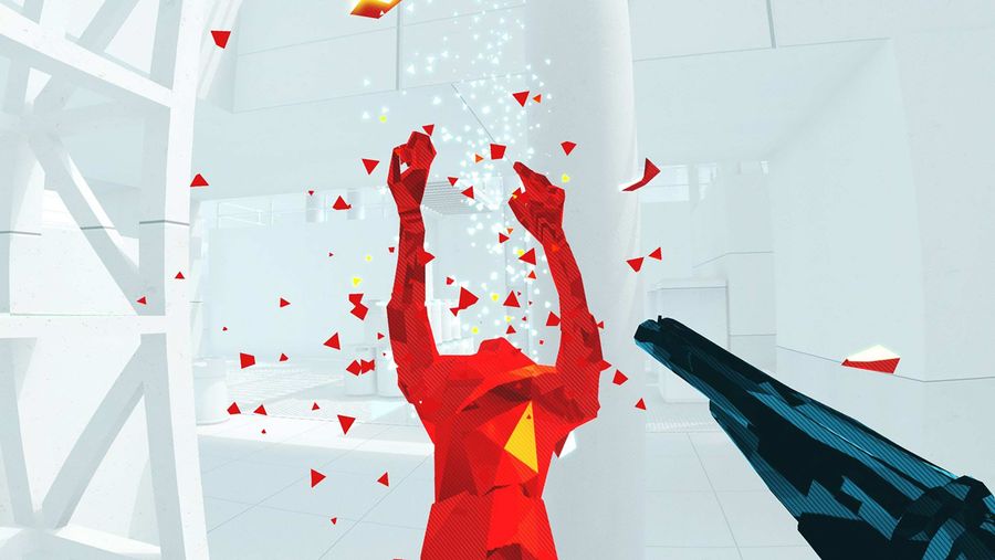 Superhot VR gunplay