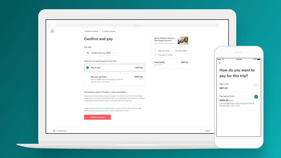 Air bnb payless up front