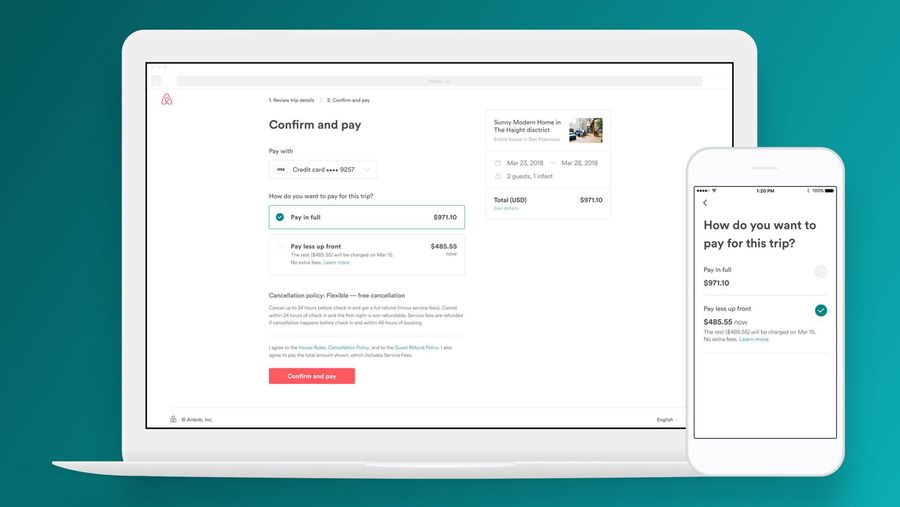 Air bnb payless up front