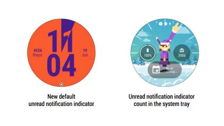 Android Wear Notifications indicator