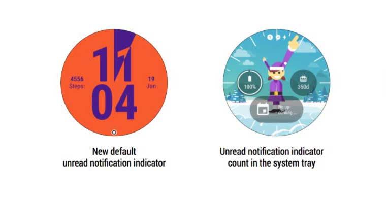 Android Wear Notifications indicator