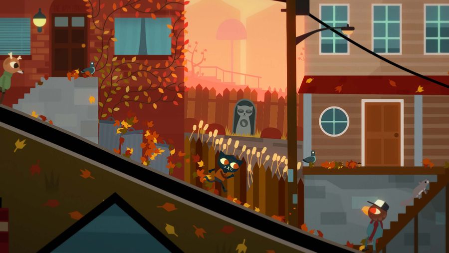 Night in the Woods town
