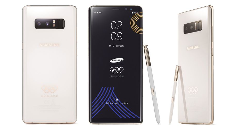 White Samsung Note 8