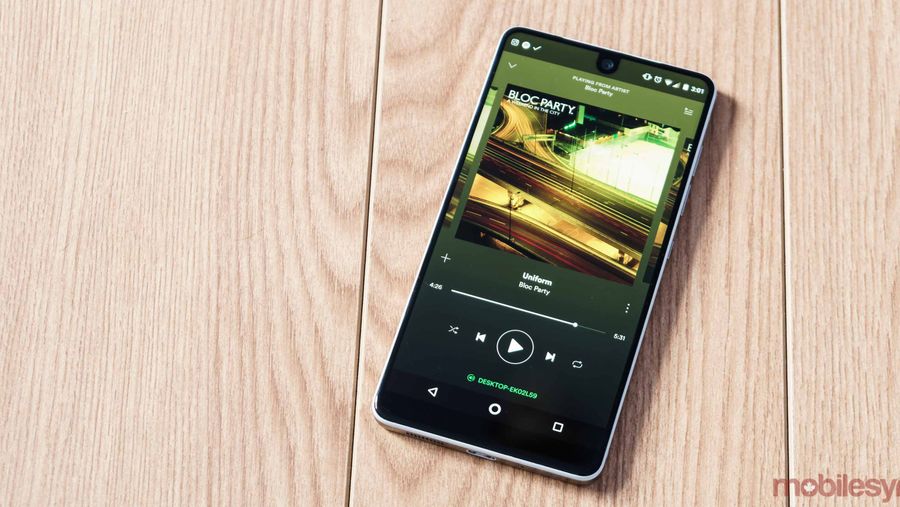 Spotify Mobile app