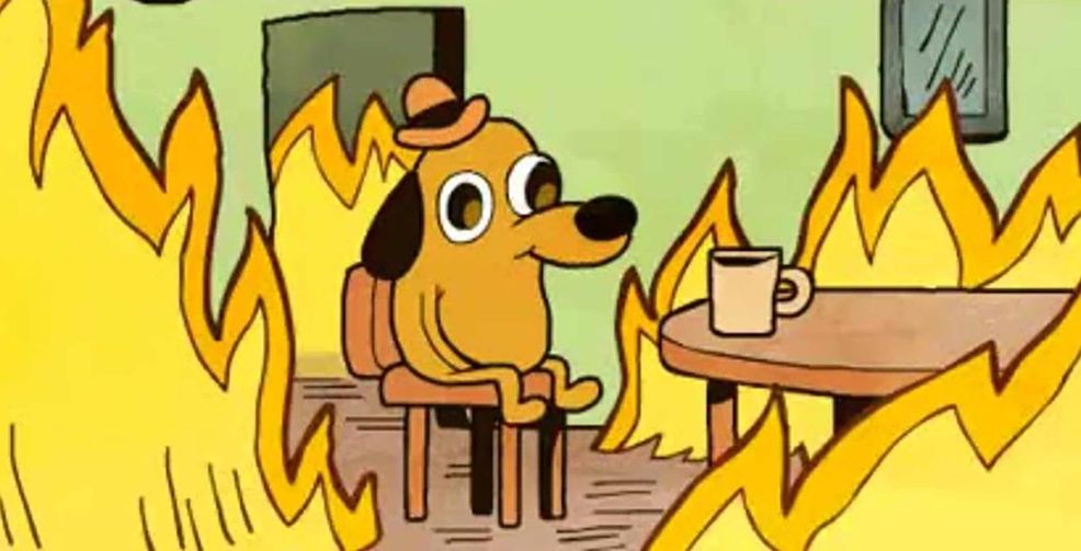 This is Fine meme