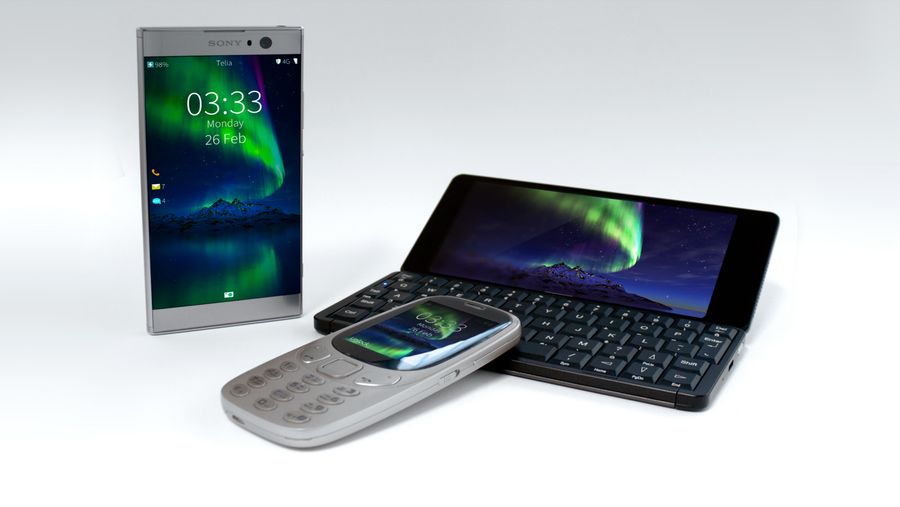 A trio of phones running Sailfish OS