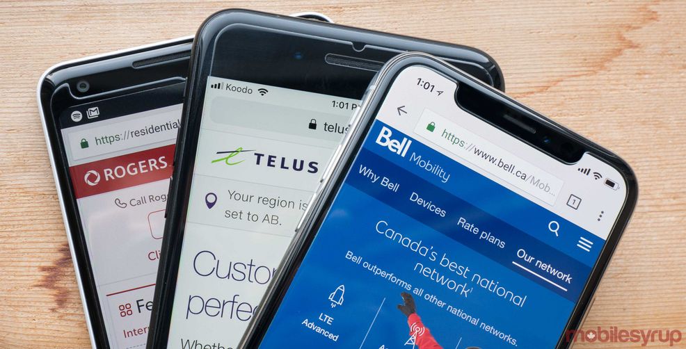 Bell Telus and Rogers