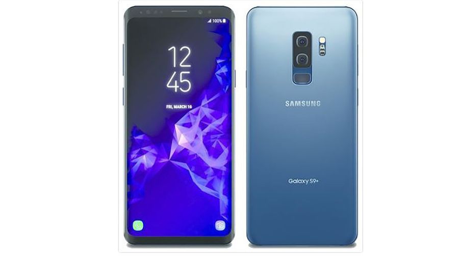 Galaxy S9 in coral blue