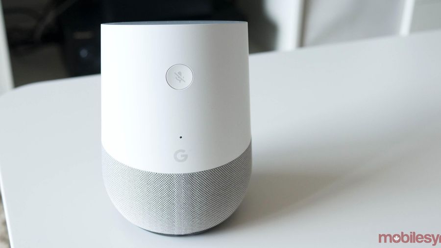 Google Home on table
