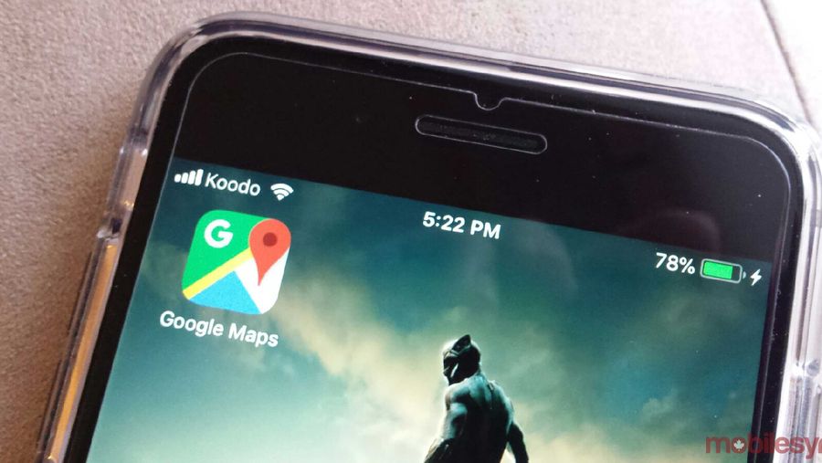 Google Maps on iOS