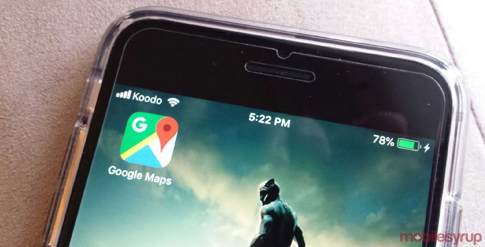 Google Maps on iOS