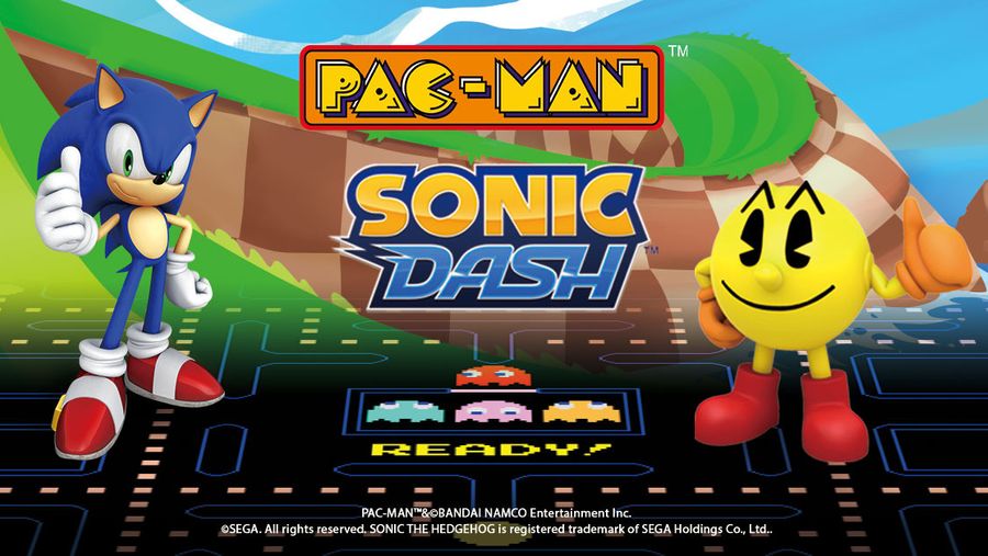 Pac-Man and Sonic crossover
